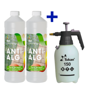 Groene aanslagreiniger 2x 1L + drukspuit 1,5L combi-deal