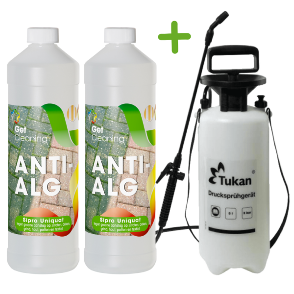 Groene aanslagreiniger 2L + 5L drukspuit