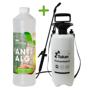 Groene aanslagreiniger 1L + 5L drukspuit