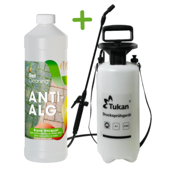 Groene aanslagreiniger 1L + 5L drukspuit