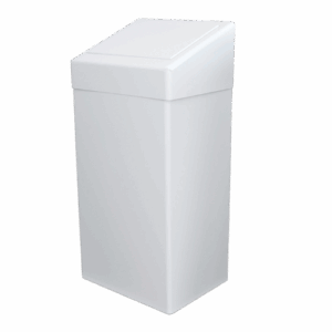 Afvalbak Staal 50 Liter Wit